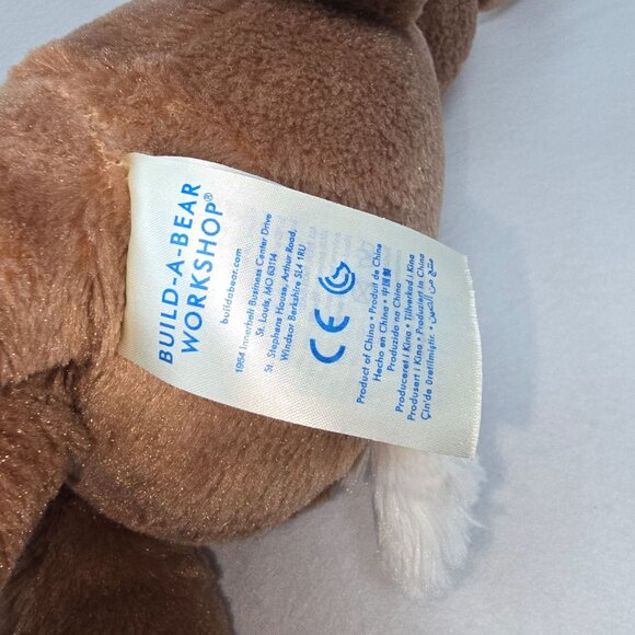 Build-A-Bear Workshop Brown Bunny Plush 16" Soft Toy With Yellow Belly & Ears - Picture 8 of 13